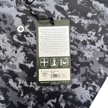 NEW FootJoy Mens Cloud Camo Polo / Black / Size Small
